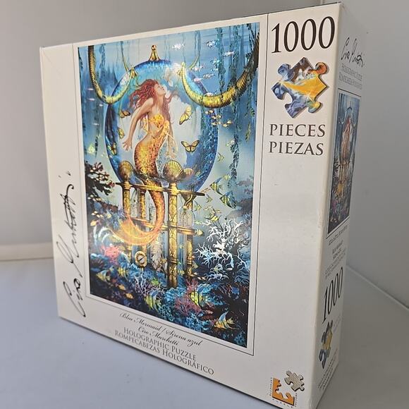 New Sealed LPF Holographic Puzzle "Blue Mermaid" by Ciro Marchetti 1000 pc - Picture 3 of 5